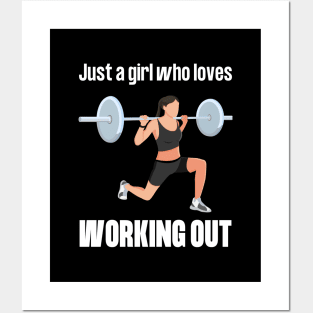 Just a girl who loves working out Posters and Art